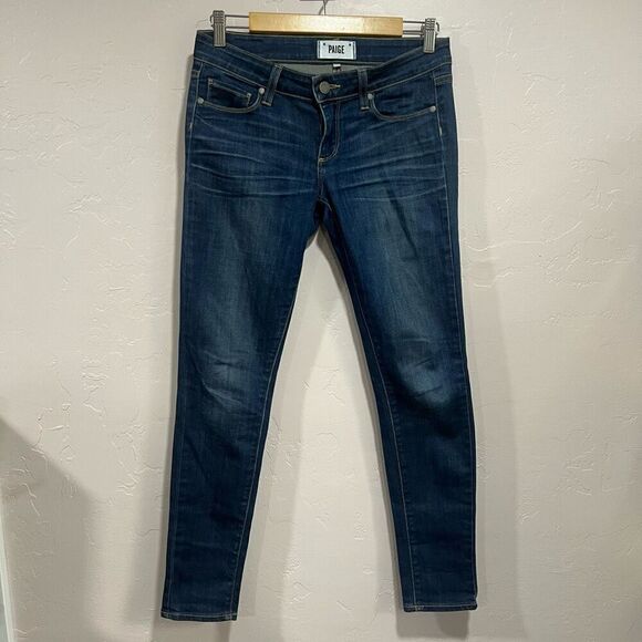 PAIGE Skyline Ankle Peg Skinny Blue Jeans Alanis Women's 26 - Picture 1 of 6